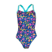 GIRLS MIDNIGHT ROSES RACER BACK